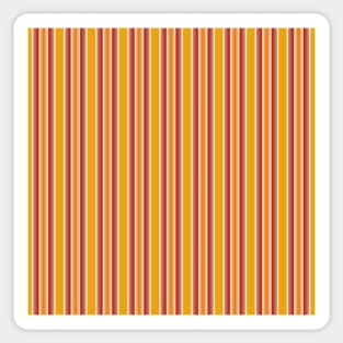 Orange and pink stripes Sticker